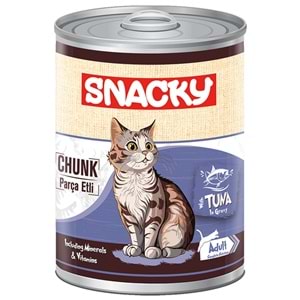 Snacky Adult Chunk With Tuna In Gravy Ton Balıklı Yetişkin Kedi Konservesi 400 Gr