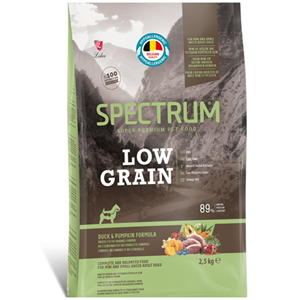 Spectrum Adult Low Grain Duck Pumpkin Formula Ördek Etli ve Kabaklı Az Tahıllı Küçük Irk Yetişkin Köpek Maması 2,5 Kg