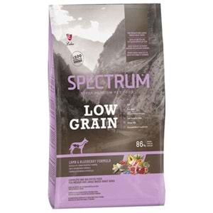 Spectrum Adult Low Grain Lamb & Blueberry Formula Kuzulu ve Yaban Mersinli Az Tahıllı Orta ve Büyük Irk Yetişkin Köpek Maması (12 Kg)