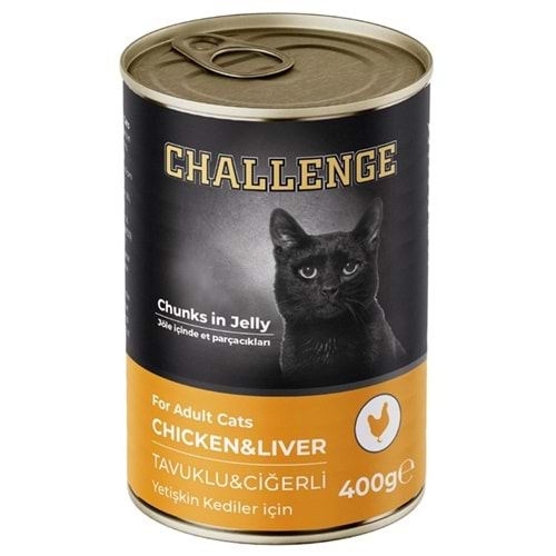 Challenge Adult Tavuklu Ciğerli Yetişkin Kedi Konservesi 400 Gr