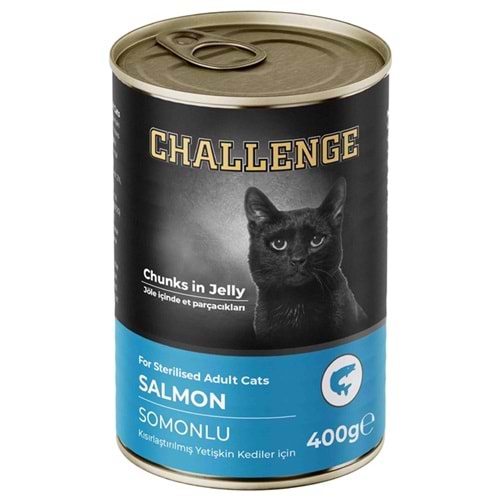 Challenge Adult Sterilised Somonlu Kısırlaştırılmış Kedi Konservesi 400 Gr