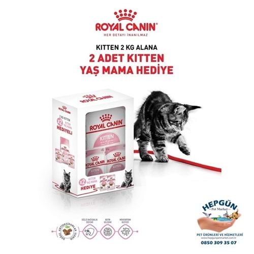 Royal Canin Kitten Yavru Kedi Maması 2 Kg - Yaş Mama Hediyeli