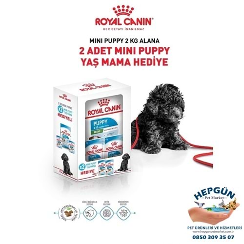 Royal Canin Puppy Mini Küçük Irk Yavru Köpek Maması 2 Kg - Yaş Mama Hediyeli