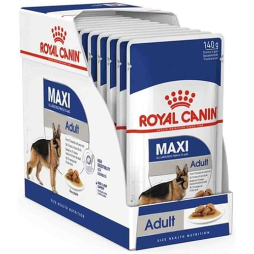 Royal Canin Pouch Maxi Adult Gravy Soslu Büyük Irk Yetişkin Köpek Yaş Maması 10x140 Gr
