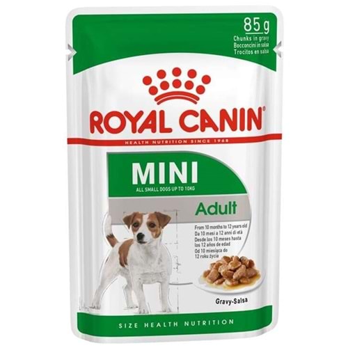 Royal Canin Pouch Mini Adult Gravy Soslu Yetişkin Köpek Yaş Maması 85 Gr