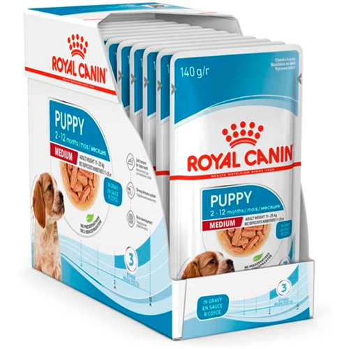 Royal Canin Pouch Puppy Medium Gravy Soslu Orta Irk Yavru Köpek Yaş Maması 10x140 Gr