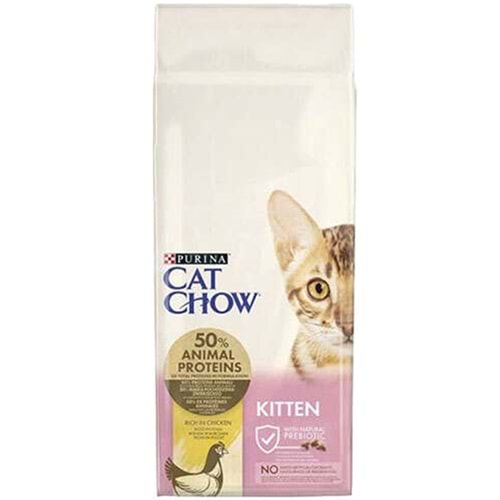 Cat Chow Kitten Chicken Tavuklu Yavru Kedi Maması (15 Kg)