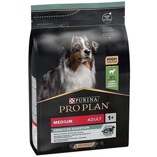 Pro Plan Adult Medium Kuzu Etli Hassas Sindirim Orta Irk Yetişkin Köpek Maması 3 Kg