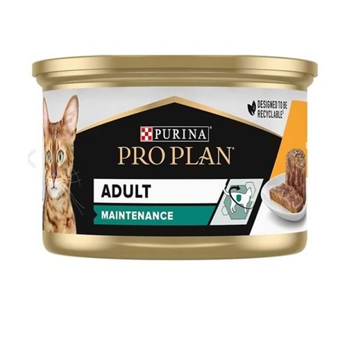 Pro Plan Adult Maintenance Chicken Tavuk Etli Yetişkin Kedi Konservesi 85 Gr