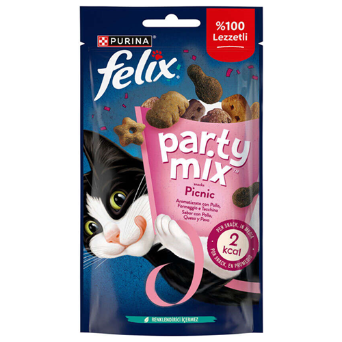 Felix Party Mix Karışık Piknik Lezzetleri Kedi Ödülü 60 Gr