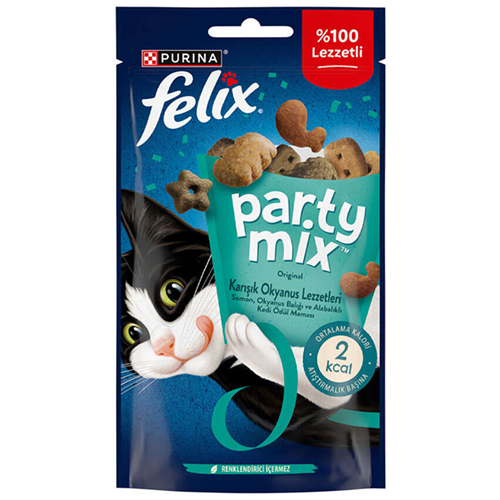 Felix Party Mix Karışık Okyanus Lezzetleri Kedi Ödülü 60 Gr