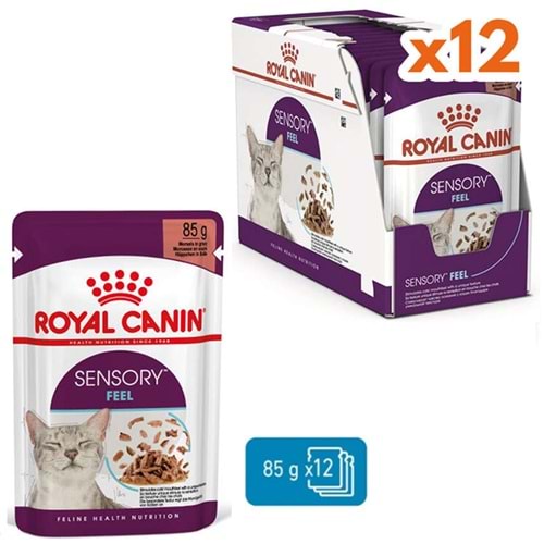 Royal Canin Pouch Sensory Feel Gravy Soslu Kedi Yaş Maması 12x85 Gr