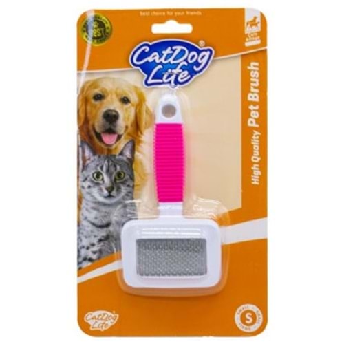 CatDog Life Kedi ve Köpekler İçin İnce Telli Fırça 14x7x2.5 Cm - S