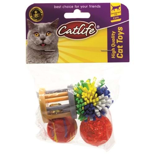 Catlife 4'lü Zilli Kedi Oyuncağı