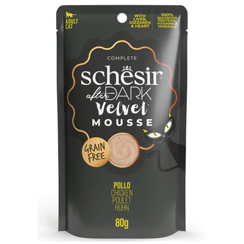 Schesir After Dark Velvet Mousse Tavuk Etli Tahılsız Kedi Yaş Maması 80 Gr
