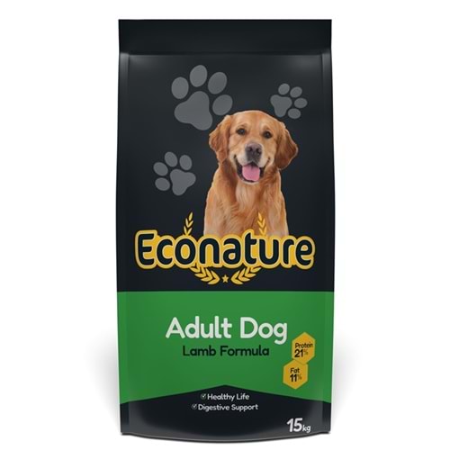 Econature Adult Dog Lamb Formula Kuzu Etli Yetişkin Köpek Maması 15 Kg