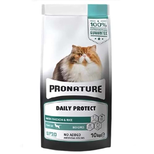 Pronature Daily Protect Adult Cat With Chicken & Rice Tavuk Etli ve Pirinçli Yetişkin Kedi Maması (10 Kg)