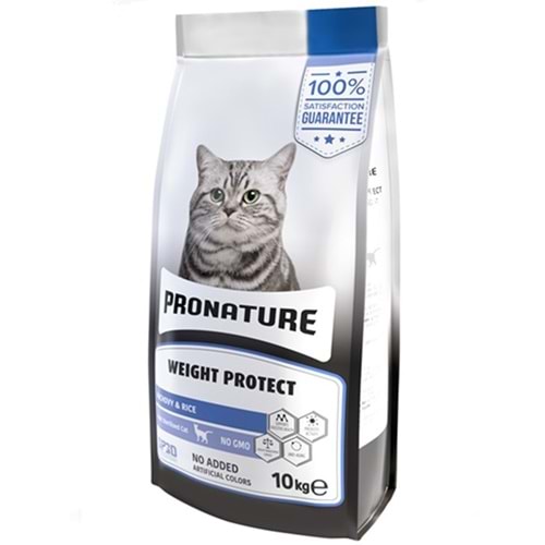 Pronature Weight Protect Adult Cat Sterilised Anchovy & Rice Hamsili ve Pirinçli Kısırlaştırılmış Kedi Maması (10 Kg)