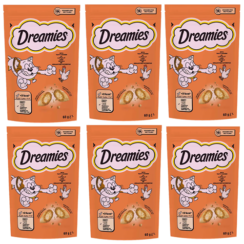 Dreamies With Tasty Chicken Leziz Tavuklu Kedi Ödül Maması 6x60 Gr