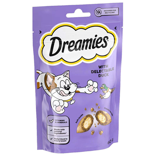 Dreamies With Delectable Duck İştah Kabartan Ördekli Kedi Ödül Maması 60 Gr