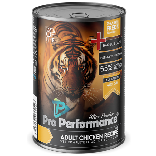 Pro Performance Adult Chicken Recipe Chunks In Jelly Tavuklu Yetişkin Kedi Konservesi 400 Gr