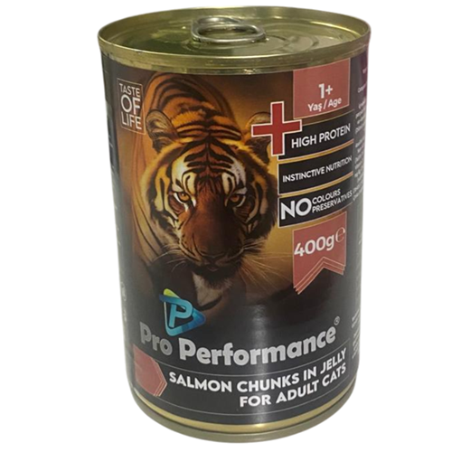 Pro Performance Adult Salmon Recipe Chunks In Jelly Somonlu Yetişkin Kedi Konservesi 400 Gr
