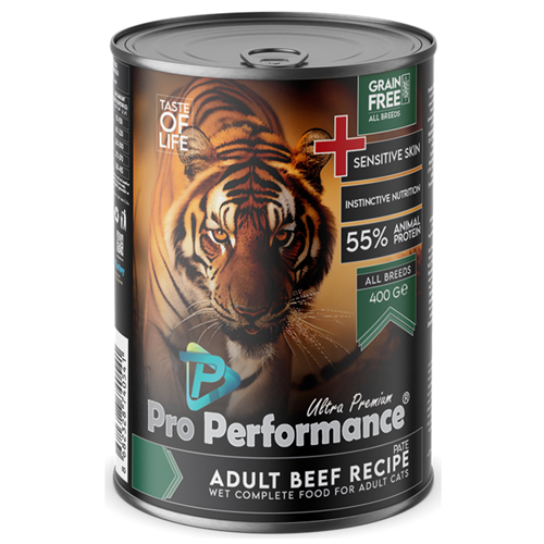 Pro Performance Adult Beef Pate Sığır Etli Yetişkin Kedi Konservesi 400 Gr
