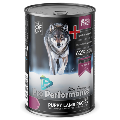 Pro Performance Puppy Lamb Recipe Chunks In Jelly Kuzu Etli Yavru Köpek Konservesi 400 Gr