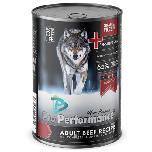 Pro Performance Adult Beef Recipe Chunks In Jelly Sığır Etli Yetişkin Köpek Konservesi 400 Gr