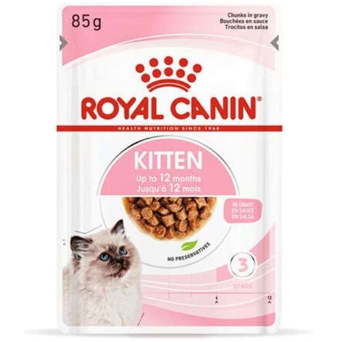 Royal Canin Pouch Kitten Gravy Soslu Yavru Kedi Yaş Maması 85 Gr