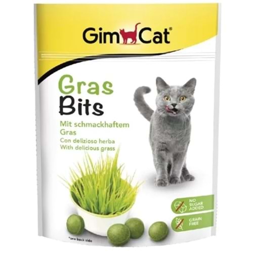 Gimcat Gras Bits Tahılsız Şekersiz Kedi Ödül Tableti 15 Gr