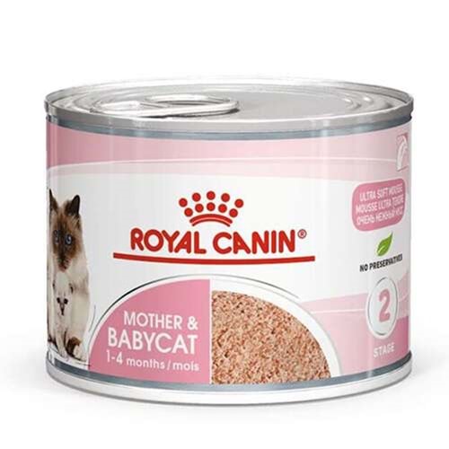 Royal Canin Mother & Babycat Mousse Anne ve Yavru Kedi Konservesi 195 Gr
