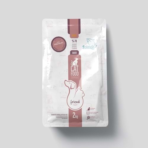 Friend Gold Sterilised Salmon Kısırlaştırılmış Somon Balıklı Yetişkin Kedi Maması 2 Kg