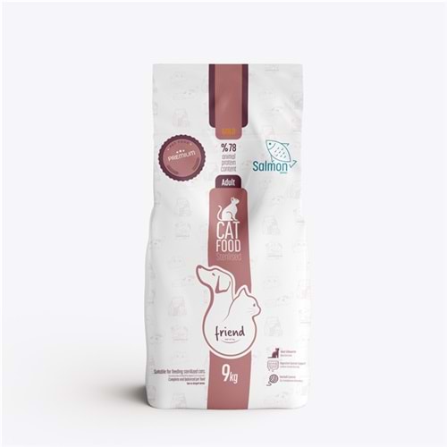 Friend Gold Sterilised Salmon Somon Balıklı Yetişkin Kedi Maması 9 Kg