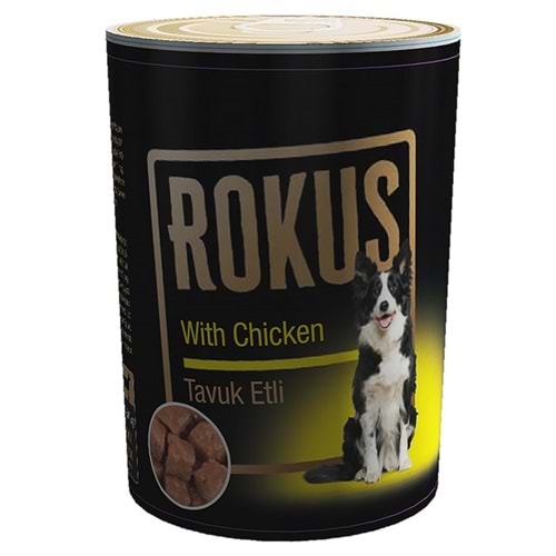 Rokus Adult With Chicken Tavuk Etli Yetişkin Köpek Konservesi (410 Gr)