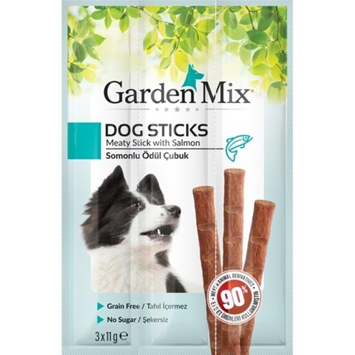 Gardenmix Dog Sticks Somonlu Köpek Ödülü 3x11 Gr