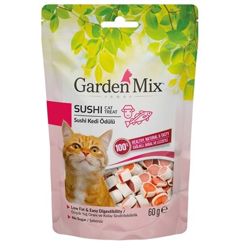 Gardenmix Sushi Cat Treat Kuzulu Sushi Kedi Ödülü 60 Gr