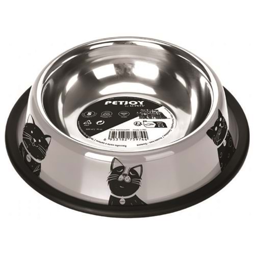 Petjoy Catfamily Çelik Kedi Mama ve Su Kabı 355 Ml