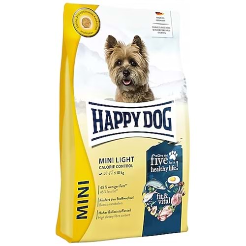 Happy Dog Mini Light Adult Fit & Vital Low Fat Tahılsız Küçük Irk Yetişkin Köpek Maması (4 Kg)