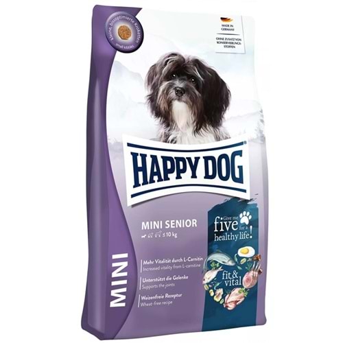 Happy Dog Mini Senior Fit & Vital Tahılsız Küçük Irk Yaşlı Köpek Maması (4 Kg)