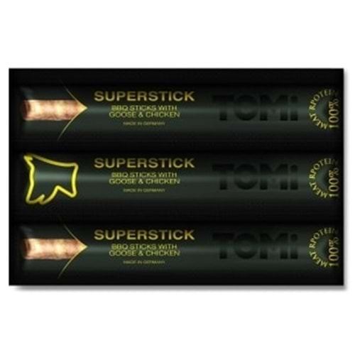 Tomi BBQ Sticks With Goose & Chicken Kaz ve Tavuk Etli Köpek Ödül Çubuğu 3x10 Gr