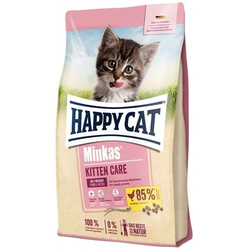 Happy Cat Minkas Kitten Care Geflügel Kümes Hayvanlı Yavru Kedi Maması (10 Kg)