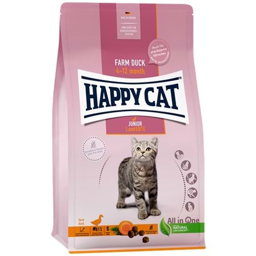 Happy Cat Junior Land Ente Ördekli Tahılsız Yavru Kedi Maması (4 Kg)
