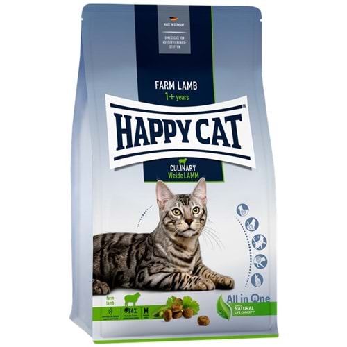 Happy Cat Culinary Weide Lamm Kuzu Etli Yetişkin Kedi Maması (4 Kg)