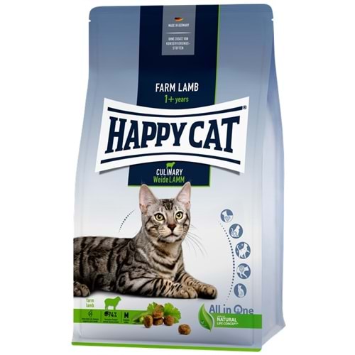 Happy Cat Culinary Weide Lamm Kuzu Etli Yetişkin Kedi Maması (10 Kg)