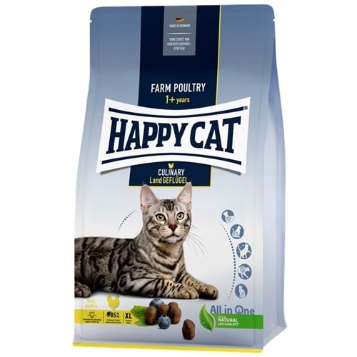 Happy Cat Culinary Land Geflügel Kümes Hayvanlı Yetişkin Kedi Maması (10 Kg)