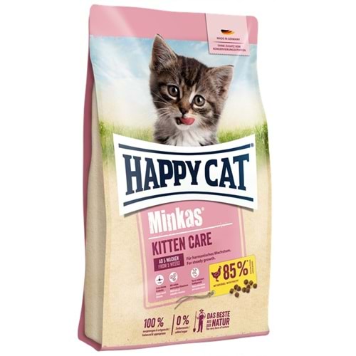 Happy Cat Minkas Kitten Care Geflügel Kümes Hayvanlı Yavru Kedi Maması (0,5 Kg)