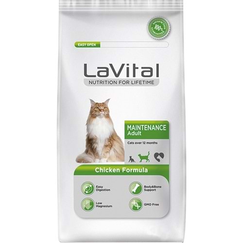 LaVital Maintenance Adult Chicken Formula Tavuk Etli Yetişkin Kedi Maması (1,5 Kg)