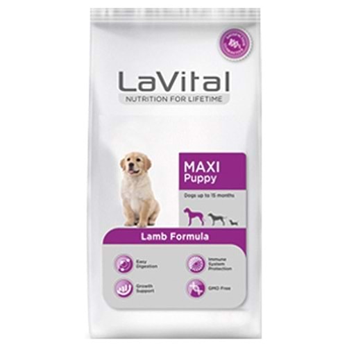 LaVital Maxi Puppy Lamb Formula Kuzu Etli Yavru Köpek Maması (3 Kg)