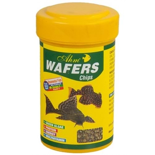 Ahm Wafers Chips Balık Yemi (50 Gr)(100 Ml)